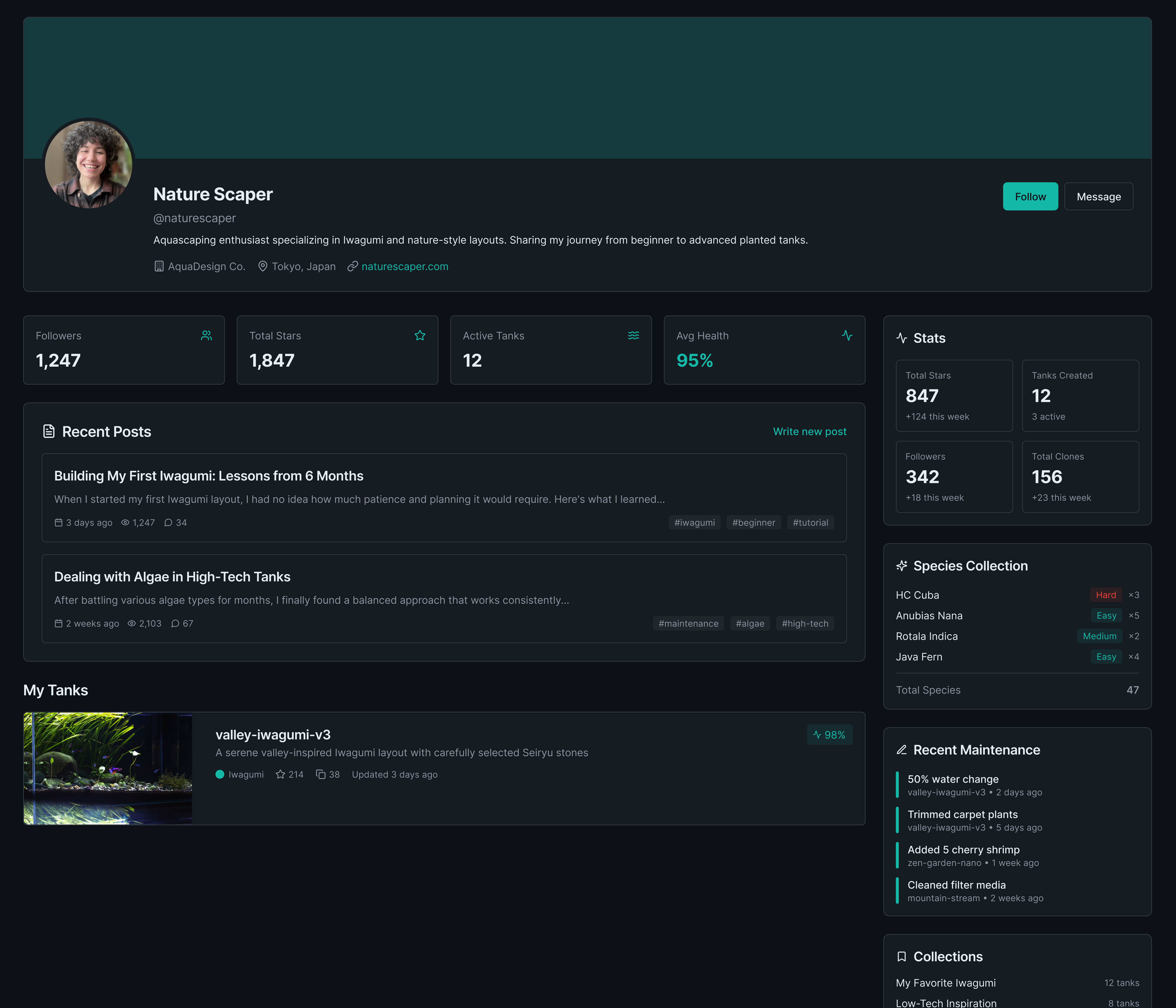 02 · Profile page